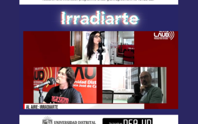 Elvira Molina Fernández y Félix Gómez-Urdá, investigadores TransMigrARTS en la radio Laúd 90.4