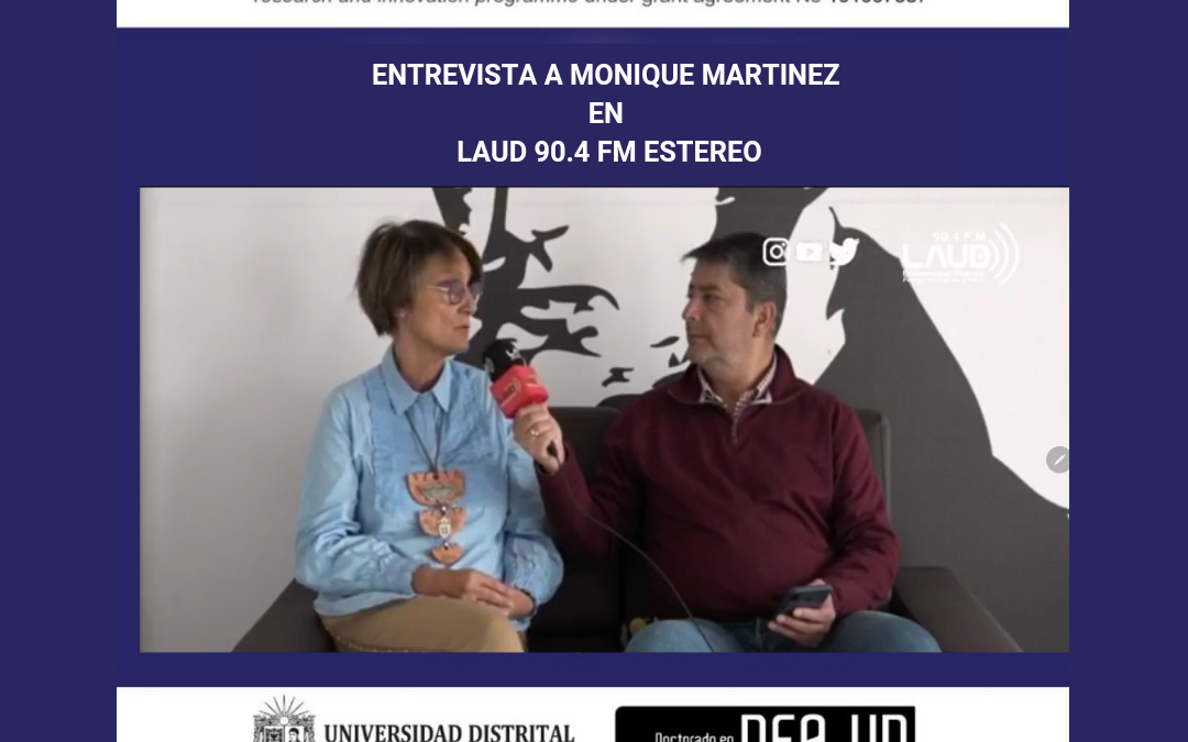 Entrevista a Monique Martinez en Laud 90.4 FM Estereo